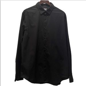 EUC 1MX Express Modern Fit Black Dress Shirt XL